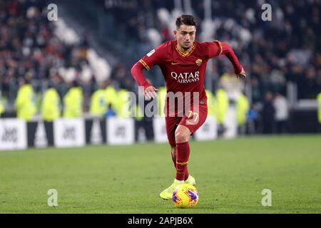 Turin, Italie. 22 janvier 2020. Coppa Italia. Juventus Fc Contre As Roma. Cengiz Sous As Roma. Banque D'Images