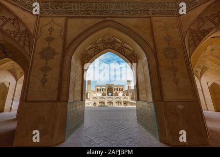 La mosquée Agha Bozorg à Kashan, Iran Banque D'Images