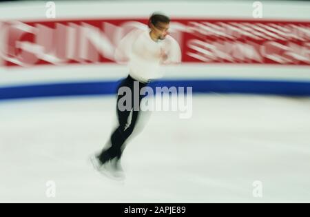 Steiermarkhalle, Graz, Autriche. 23 janvier 2020. Slavik Hayrapetyan, d'Arménie, pendant le patinage libre des hommes aux Championnats européens de patinage artistique de l'UIP à Steiermarkhalle, Graz, Autriche. Crédit: Csm/Alay Live News Banque D'Images