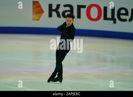 Steiermarkhalle, Graz, Autriche. 23 janvier 2020. Burak Demirboga de Turquie pendant le patinage gratuit des hommes aux Championnats européens de patinage artistique de l'UIP à Steiermarkhalle, Graz, Autriche. Crédit: Csm/Alay Live News Banque D'Images