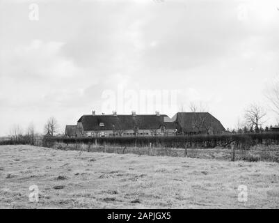 Ferme de Olde Weije dans Vaassen Annotation: Ferme d'essai pour le travail du sol et la fertilisation. Construit en 1962 au nom de l'industrie néerlandaise de l'azote Date : 1962 lieu : Gueldre, Vaassen mots clés : fermes Banque D'Images