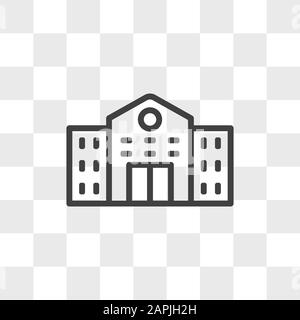 Icône vectorielle universitaire dans un style de conception moderne pour le site Web et l'application mobile Illustration de Vecteur