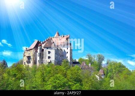 Château de Clam en Autriche, Perg im Unteren Muehlviertel Banque D'Images