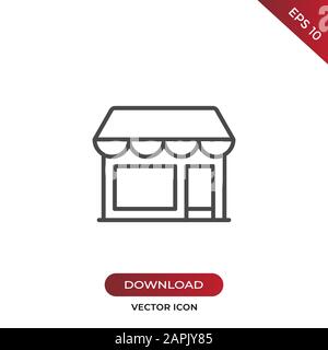 Enregistrer le vecteur d'icône. Connectez-vous simplement au magasin dans un style moderne pour le site Web et l'application mobile. EPS10 Illustration de Vecteur