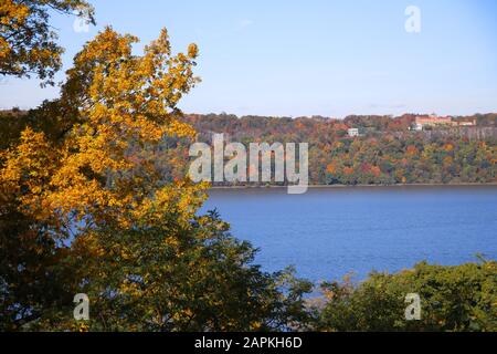 La chute de la rivière Hudson à New York Banque D'Images