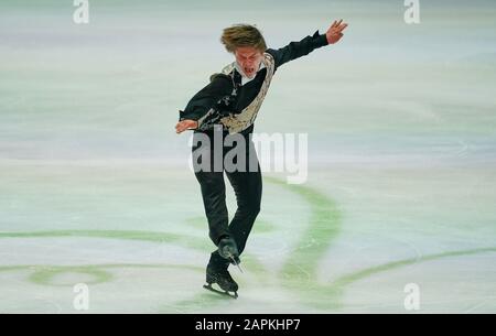 Steiermarkhalle, Graz, Autriche. 23 janvier 2020. Deniss Vasiljevs de Lettonie pendant le patinage gratuit des hommes aux Championnats européens de patinage artistique de l'UIP à Steiermarkhalle, Graz, Autriche. Crédit: Csm/Alay Live News Banque D'Images