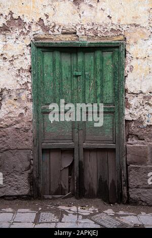 Porte verte Banque D'Images