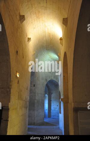 Monument religieux. Retraite spirituelle et réflexion dans l'abbaye, France Banque D'Images