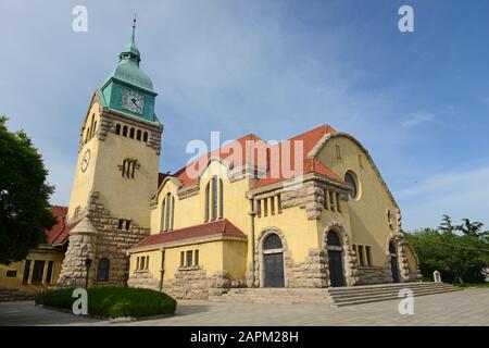 L'église protestante de Qingdao, en Chine, a été construite dans le style allemand il y a plus de 100 ans. Banque D'Images