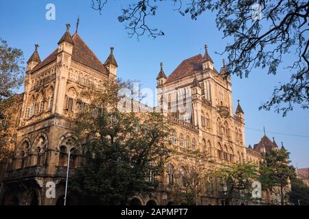 L'Époque Coloniale Elphinstone College À Mahatma Gandhi Road, Kala Ghoda, Fort, Mumbai Banque D'Images