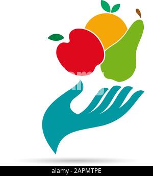 Signe vectoriel Greengrocer. Concept de nourriture lente Illustration de Vecteur