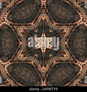 Rustique Steampunk Star Pattern Ancien Fond Texturé Banque D'Images