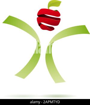 Signe vectoriel Greengrocer. Concept de nourriture lente Illustration de Vecteur