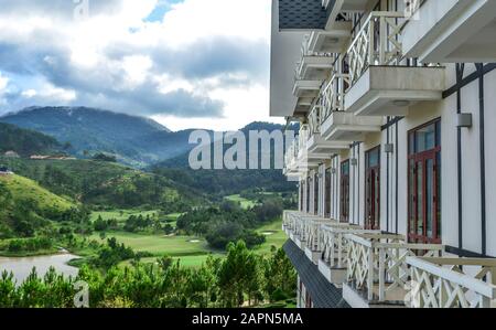 Dalat, Vietnam - 18 Août 2017. Station de montagne à Dalat, Vietnam. Da Lat est une destination touristique populaire, située à 1500 m au-dessus du niveau de la mer. Banque D'Images