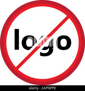 signe vectoriel nologo Illustration de Vecteur
