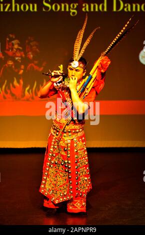 Guizhou Song And Dance Troupe Chine Banque D'Images