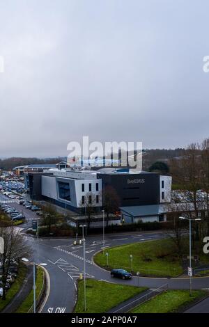 Vues aériennes, images des bureaux DE BET365 au coeur de Hanley à Stoke on Trent, Le jeu, Paris géant entreprise a commencé dans la ville Banque D'Images