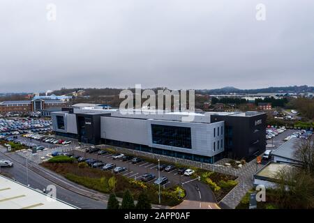 Vues aériennes, images des bureaux DE BET365 au coeur de Hanley à Stoke on Trent, Le jeu, Paris géant entreprise a commencé dans la ville Banque D'Images