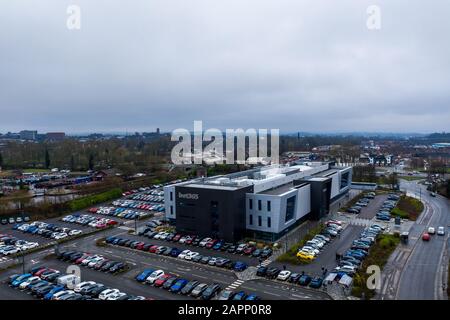 Vues aériennes, images des bureaux DE BET365 au coeur de Hanley à Stoke on Trent, Le jeu, Paris géant entreprise a commencé dans la ville Banque D'Images