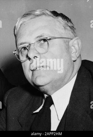 Trygve Lie en Eatt on Berlin Date de publication : 17 novembre 1948 Nom personnel : Trygve Lie Banque D'Images