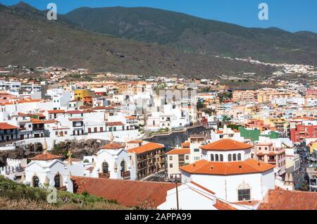 Candelaria, Tenerife, Espagne - 27 décembre 2019, La charmante ville de Candelaria à Tenerife, île des Canaries, Espagne, Banque D'Images