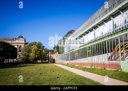 Grande Serre de Jardin des Plantes Jardin des plantes, Paris, France Banque D'Images