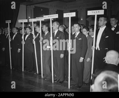 Tournoi International De Hockey Den Haag Date : 14 Avril 1949 Lieu : La Haye, Zuid-Holland Banque D'Images