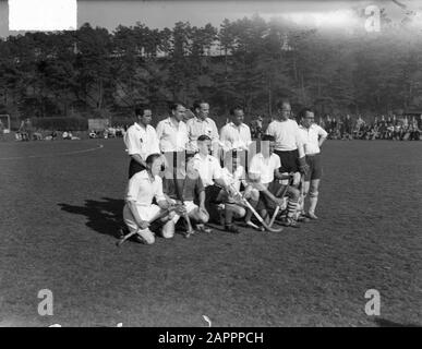 Tournoi International De Hockey Den Haag Date : 20 Avril 1949 Lieu : La Haye, Zuid-Holland Banque D'Images