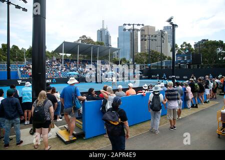 Melbourne Park, Melbourne, Victoria, Australie. 24 janvier 2020. Open De Tennis Australien, Jour 5; Vue Générale Du Court 13 Crédit: Action Plus Sports/Alay Live News Banque D'Images