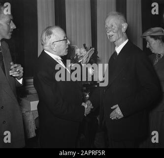 Réception G. Th. Bombe et fils (200 ans). Porte de Cleeve Date: 6 octobre 1956 mots clés: Réceptions Nom personnel: G. Th. BOM en Sons Banque D'Images