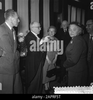 Réception G. Th. Bombe et fils (200 ans). Porte de Cleeve Date: 6 octobre 1956 mots clés: Réceptions Nom personnel: G. Th. BOM en Sons Banque D'Images