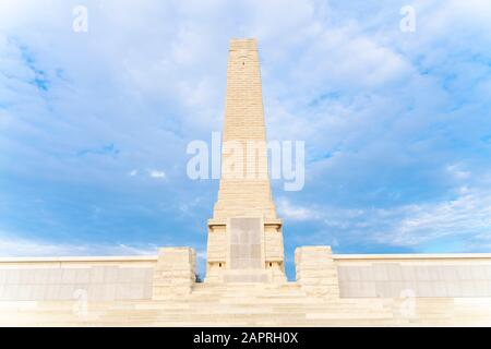 Le Mémorial des Helles sert le mémorial de la bataille du Commonwealth pour toute la campagne de Gallipoli. Banque D'Images