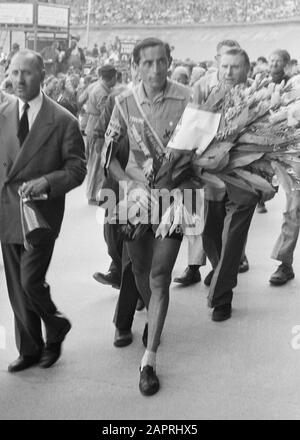 ' Fausto Coppi au Tour de France de 1952.; ' Banque D'Images