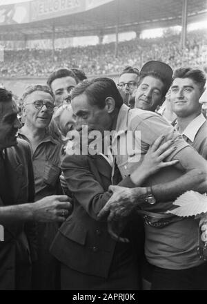 ' Fausto Coppi au Tour de France de 1952.; ' Banque D'Images