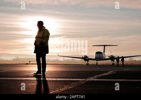 Aéroport International De Teesside, Comté De Durham, Royaume-Uni. Photo De Stuart Boulton Banque D'Images