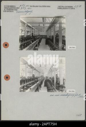 Diamantslijperij photo 1: Découpe au diamant en schedbouw avec ventilation mécanique dans la Karel du Jardinstraat à Amsterdam (8,5x11 cm; J.D. Filarski) photo 2: Découpe au diamant en schedbouw avec dispositif de ventilation mécanique dans la Karel du Jardinstraat à Amsterdam (8,5x11 cm; J.D. Filarski) Date: 1919 lieu: Noord-Holland mots clés: Diamond Industry, buildings, ventilation Nom de l'institution: Dutch Clothing Industry Banque D'Images