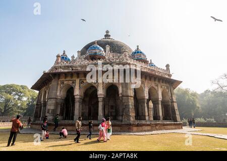 Delhi, Inde. La tombe De L'Isa Khan Niazi, qui fait partie du complexe Tombeau d'Humayun. Un Site Du Patrimoine Mondial Banque D'Images