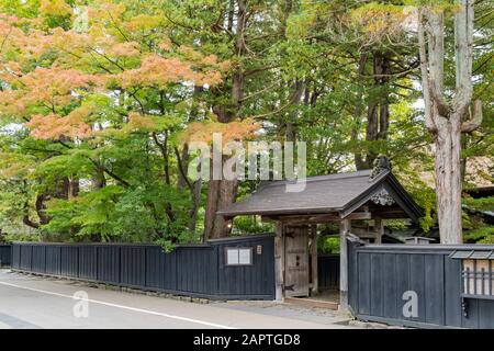 Vue extérieure de la maison de Kakunodate Samurai à Kakunodate, Japon Banque D'Images