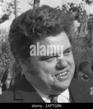 Henk Scholte (NLD), cadre d'ancrage du champion d'Europe 47/1 à Zwanenburg. Date : 16 Janvier 1966 Lieu : Noord-Holland, Zwanenburg Mots Clés : Billard, Champions Nom Personnel : Jean Marty Banque D'Images