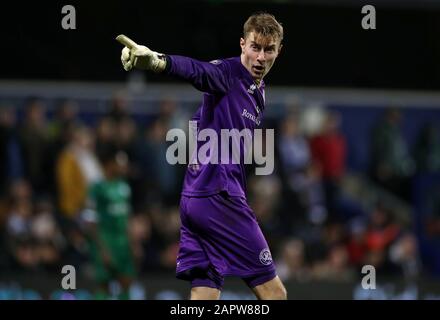 Joe Lumley, gardien de but des Queens Park Rangers, lors du quatrième match de la coupe FA à Loftus Road, Londres. Banque D'Images