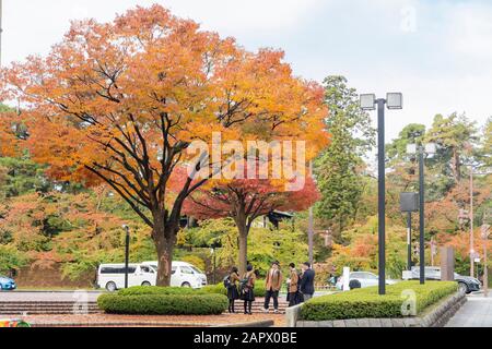 Hirosaki, octobre 26 : vue du matin sur le paysage urbain du centre-ville sur OCT 26 à Hirosaki, Japon Banque D'Images
