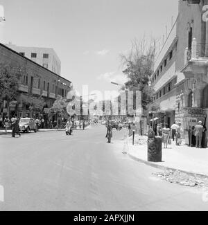 Israël 1964-1965: Jérusalem (Jérusalem), sculptures de rue, collection de photos du sondage. Banque D'Images