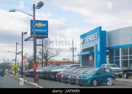 Princeton, Pennsylvanie, 20 Janvier 2020 : Concession Automobile Chevrolet. Chevy est une division de General Motors XIV Banque D'Images