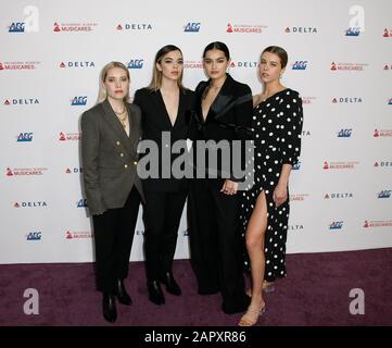 Los Angeles, États-Unis. 24 janvier 2020. Les Aces - Katie Henderson, McKenna Petty, Alisa Ramirez, et Cristal Ramirez assistent à MusiCares Person de l'année honorant Aerosmith à West Hall au Los Angeles Convention Center le 24 janvier 2020 à Los Angeles, Californie. Crédit: Mediapunch Inc/Alay Live News Banque D'Images