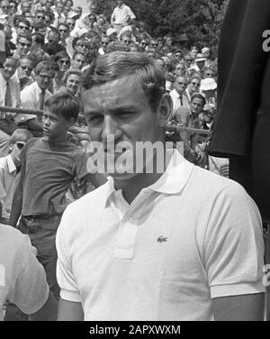 Open Dutch Tennis Championships 1969 À Hilversum Vladimir Zednik (Tchécoslovaquie); Banque D'Images