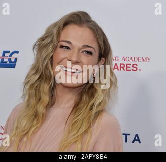 Los Angeles, États-Unis. 25 janvier 2020. LeAnn Rimes arrive pour la Personne MusiCares de l'année gala honorant Aerosmith au Los Angeles Convention Center de Los Angeles le vendredi 24 janvier 2020. Photo de Jim Ruymen/UPI crédit: UPI/Alay Live News Banque D'Images