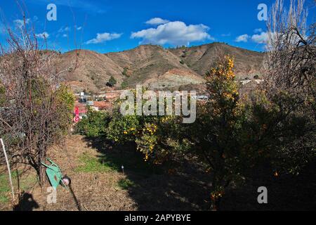 Kakopetria/Chypre - 06 janvier 2016 : village de Kakopetria dans les montagnes de Chypre Banque D'Images