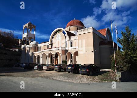 Kakopetria/Chypre - 06 janvier 2016 : l'église du village de Kakopetria, Chypre Banque D'Images