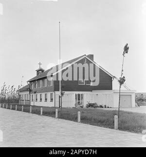 Église norvégienne dans la région de Botlek Date : 20 juillet 1964 mots clés : églises Banque D'Images