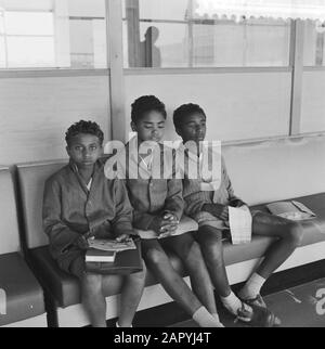 Évacuation Du Congo Belge À L'Aéroport De Bruxelles Zavente Date : 20 Juin 1960 Lieu : Bruxelles, Congo, Zaventem Mots Clés : Évacuations, Aéroports Banque D'Images